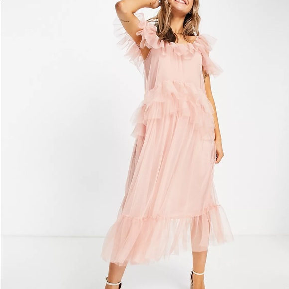 Miss Selfridge Dresses & Skirts - NWT Miss Selfridge Tulle Midi Dress Pink 8